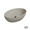 Επικαθήμενος Νιπτήρας Πορσελάνης GSI Pura 60 × 42 εκ. Οβάλ χωρίς Οπή για Βρύση και Ειδική Αντιμικροβιακή Επίστρωση 8842-520 Creta