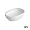 Επικαθήμενος Νιπτήρας Πορσελάνης GSI Pura 50 × 35 εκ. Οβάλ χωρίς Οπή για Βρύση και Ειδική Αντιμικροβιακή Επίστρωση 8860-300 Λευκό Γυαλιστερό