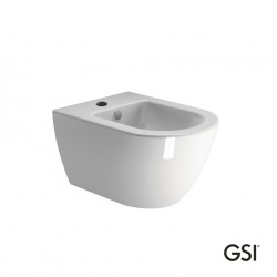 Μπιντέ Κρεμαστό Πορσελάνης GSI Pura 36x50cm 8864-300 Λευκό
