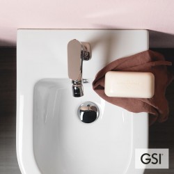 Μπιντέ Κρεμαστό Πορσελάνης GSI Pura 36x50cm 8864-450 Cenere