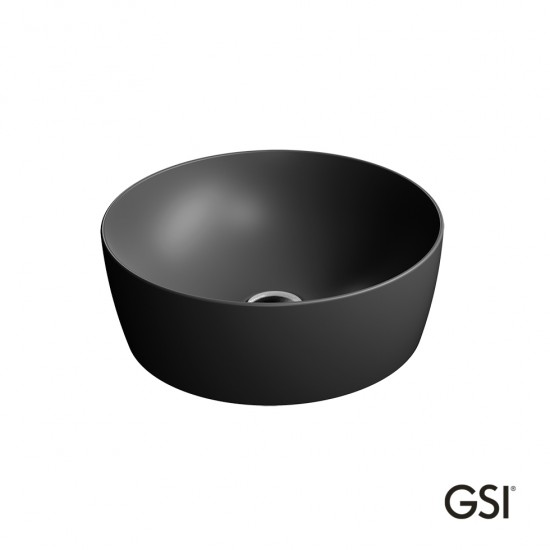 Επικαθήμενος Νιπτήρας Πορσελάνης GSI Sand 40x40cm Στρόγγυλος 9039-401 Ardesia Επικαθήμενος Νιπτήρας Πορσελάνης GSI Sand 40x40cm Στρόγγυλος 9039-401 Ardesia