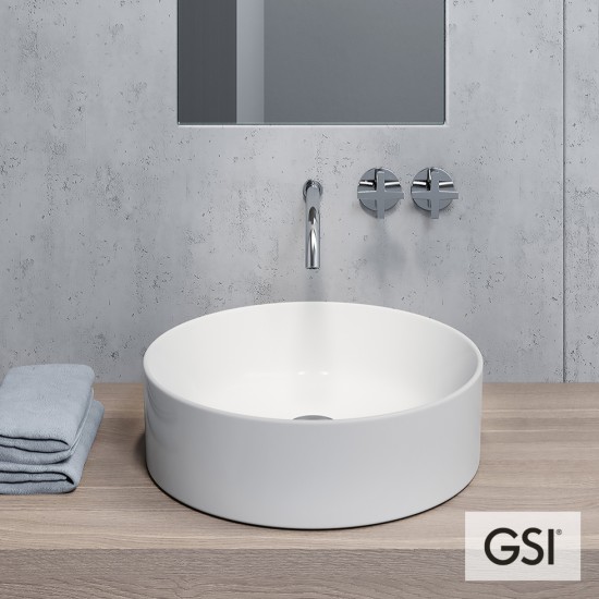 Επικαθήμενος Νιπτήρας Πορσελάνης Kube-X GSI Φ45 εκ. Κυκλικός χωρίς Οπή για Βρύση και με Ειδική Αντιμικροβιακή Επίστρωση 9427-300 Λευκός Επικαθήμενος Νιπτήρας Πορσελάνης Kube-X GSI Φ45 εκ. Κυκλικός χωρίς Οπή για Βρύση και με Ειδική Αντιμικροβιακή Επίστρωση 9427-300 Λευκός