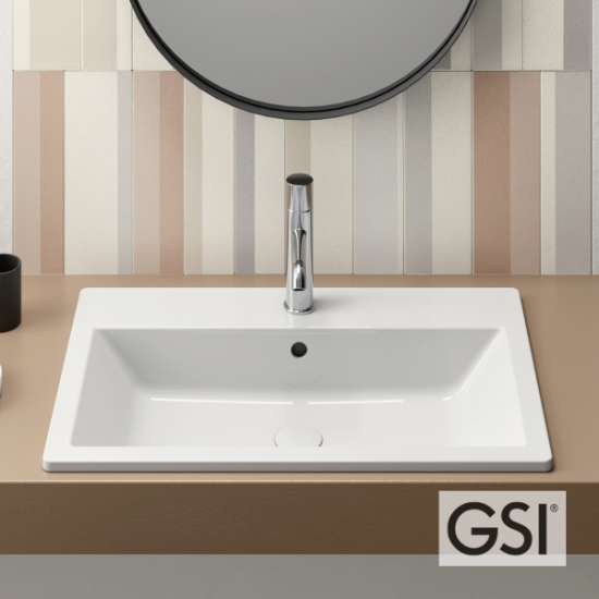 Νιπτήρας Μπάνιου Ένθετος Gsi Kube-x 9433-300 58Χ40cm Νιπτήρας Μπάνιου Ένθετος Gsi Kube-x 9433-300 58Χ40cm