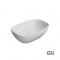 Επικαθήμενος Νιπτήρας Πορσελάνης GSI Nubes 50x35cm 9784-301 White Matt