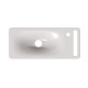 Επικαθήμενος Νιπτήρας Πορσελάνης Scarabeo Hung 1512-300 50x22cm