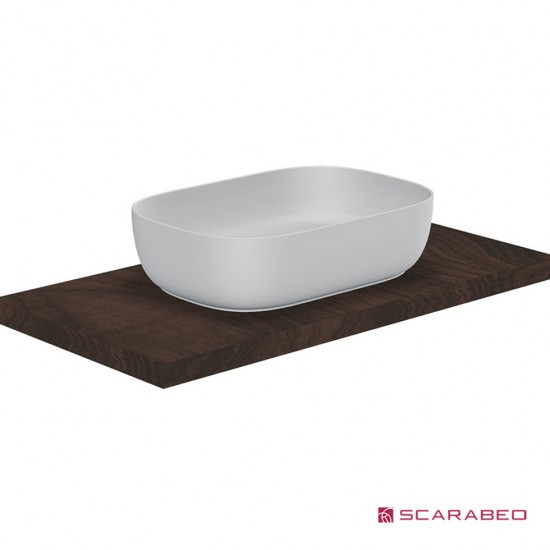Επικαθήμενος Νιπτήρας Πορσελάνης 56x39cm Scarabeo Glam 1804-300 Λευκό Επικαθήμενος Νιπτήρας Πορσελάνης 56x39cm Scarabeo Glam 1804-300 Λευκό