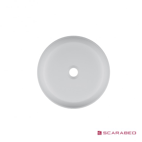 Επικαθήμενος Νιπτήρας Πορσελάνης 33x33cm Scarabeo Glam 1808-301 Λευκό Ματ Επικαθήμενος Νιπτήρας Πορσελάνης 33x33cm Scarabeo Glam 1808-301 Λευκό Ματ