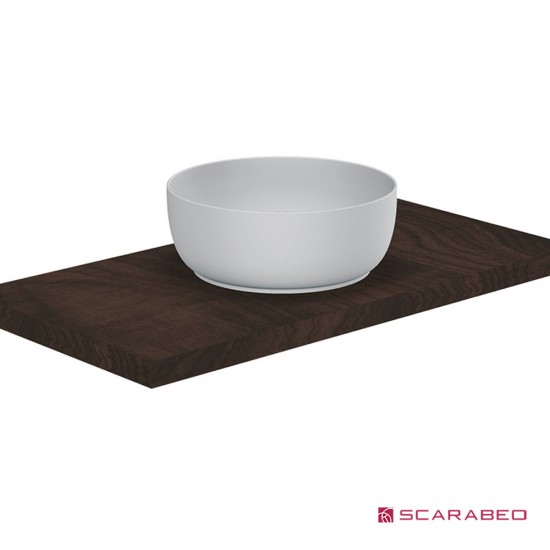 Επικαθήμενος Νιπτήρας Πορσελάνης 33x33cm Scarabeo Glam 1808-301 Λευκό Ματ Επικαθήμενος Νιπτήρας Πορσελάνης 33x33cm Scarabeo Glam 1808-301 Λευκό Ματ