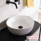 Επικαθήμενος Νιπτήρας Πορσελάνης 39x39cm Scarabeo Glam 1807-SENR Pois Black
