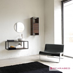 Επικαθήμενος Νιπτήρας Πορσελάνης 33x33cm Scarabeo Glam 1808-300 Λευκό