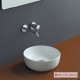 Επικαθήμενος Νιπτήρας Πορσελάνης 33x33cm Scarabeo Glam 1808-301 Λευκό Ματ Επικαθήμενος Νιπτήρας Πορσελάνης 33x33cm Scarabeo Glam 1808-301 Λευκό Ματ