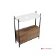 Έπιπλο Scarabeo Laila 75 / Hi-Box 27031512-NROP30089 White (Λευκό Γυαλιστερό) / Rovere Χωρίς Νιπτήρα (Χωρίς οπή Μπαταρίας)