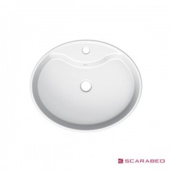 Νιπτήρας Πορσελάνης Επιτραπέζιος Scarabeo Wind/R 8030R-300 54.5x45cm Νιπτήρας Πορσελάνης Επιτραπέζιος Scarabeo Wind/R 8030R-300 54.5x45cm