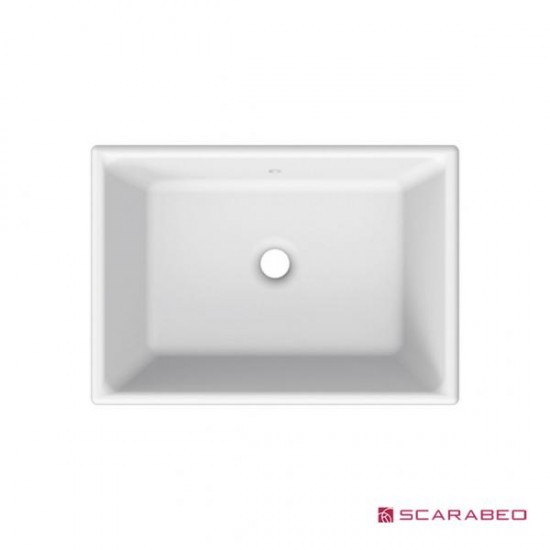 Νιπτήρας Μπάνιου Ένθετος Ορθογώνιος Scarabeo Gaia 50 8032-300 56Χ39,5 εκ. 