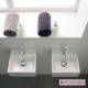 Επικαθήμενος Νιπτήρας Πορσελάνης Scarabeo Teorema 30/R 8036R-300 30x30cm