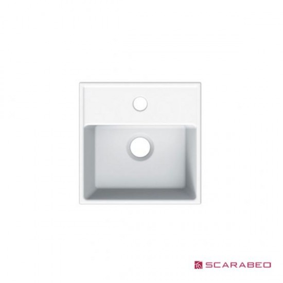 Επικαθήμενος Νιπτήρας Πορσελάνης Scarabeo Teorema 30/R 8036R-300 30x30cm
