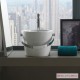 Επικαθήμενος Νιπτήρας Πορσελάνης 30x30cm Scarabeo Bucket 8801-300 Λευκός