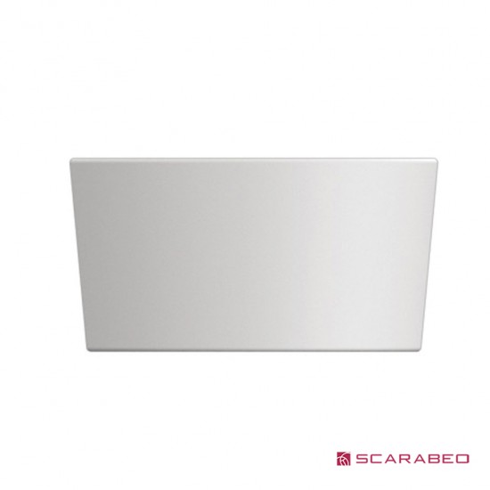 Επικαθήμενος Νιπτήρας Πορσελάνης 42x42cm Scarabeo Bucket 8807-300 Λευκός