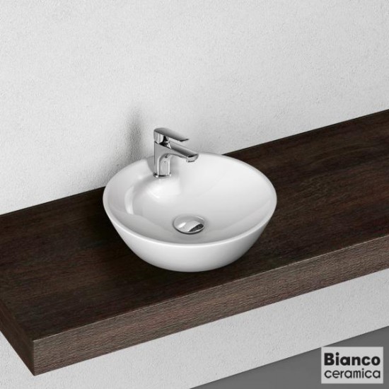 Νιπτήρας Πορσελάνης Επιτραπέζιος Bianco Ceramica Lupo 33011-300 Φ45cm