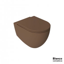Λεκάνη Κρεμαστή Bianco Ceramica Lenta 381600C-530 Taube Matt με Κάλυμμα Αντιβακτηριακό Βακελίτη Soft Close Αποσπώμενο Λεκάνη Κρεμαστή Bianco Ceramica Lenta 381600C-530 Taube Matt με Κάλυμμα Αντιβακτηριακό Βακελίτη Soft Close Αποσπώμενο