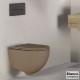 Λεκάνη Κρεμαστή Bianco Ceramica Lenta 381600C-530 Taube Matt με Κάλυμμα Αντιβακτηριακό Βακελίτη Soft Close Αποσπώμενο