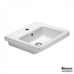 Επικαθήμενος Νιπτήρας Πορσελάνης Bianco Ceramica City 50 MCITY83-300 50x40 cm