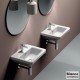 Επικαθήμενος Νιπτήρας Πορσελάνης Bianco Ceramica City 50 MCITY83-300 50x40 cm
