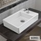 Επικαθήμενος Νιπτήρας Πορσελάνης Serel Tetra 45x28cm με Οπή και με Δυνατότητα Τοποθέτησης και ως Κρεμαστός 2049-300 Λευκός Επικαθήμενος Νιπτήρας Πορσελάνης Serel Tetra 45x28cm με Οπή και με Δυνατότητα Τοποθέτησης και ως Κρεμαστός 2049-300 Λευκός