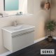 Επικαθήμενος Νιπτήρας Πορσελάνης Serel Slim 46 3037-300 100x46cm