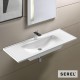 Επικαθήμενος Νιπτήρας Πορσελάνης Serel Slim 46 3039-300 120x46cm