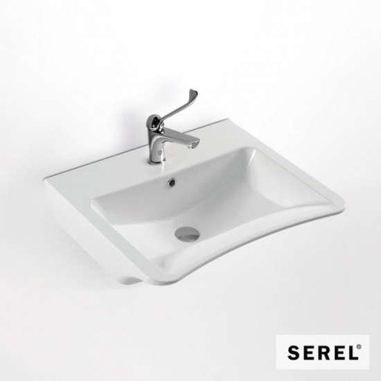 Νιπτήρας Α.Μ.Ε.Α. Serel Senior 3044-300 Λευκή 67.5x55.5cm Νιπτήρας Α.Μ.Ε.Α. Serel Senior 3044-300 Λευκή 67.5x55.5cm