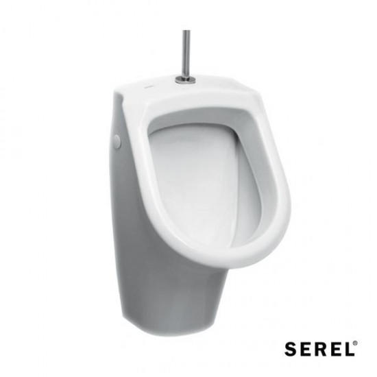 Ουρητήριο με παροχή επάνω Λευκό Serel 6809U-300 32εκ.