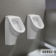 Ουρητήριο με παροχή επάνω Λευκό Serel 6809U-300 32εκ.