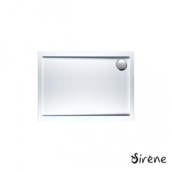 Ντουζιέρα Παραλληλόγραμμη Ακρυλική Sirene Extra Flat E10080-300 100x80x5.5cm Λευκή Ντουζιέρα Παραλληλόγραμμη Ακρυλική Sirene Extra Flat E10080-300 100x80x5.5cm Λευκή