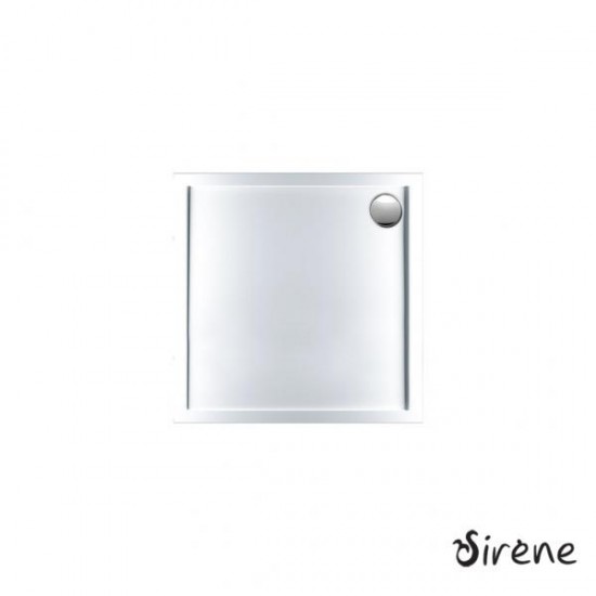 Ντουζιέρα Τετράγωνη Ακρυλική Sirene Extra Flat E9090-300 90x90x5.5cm Λευκή Ντουζιέρα Τετράγωνη Ακρυλική Sirene Extra Flat E9090-300 90x90x5.5cm Λευκή