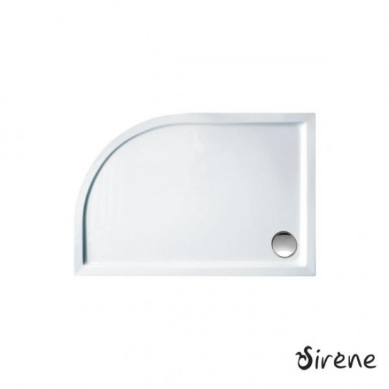 Ντουζιέρα Ημικυκλική Ακρυλική Αριστερή Sirene Extra Flat EQ12080-300-1 120x80x5.5cm Λευκή Ντουζιέρα Ημικυκλική Ακρυλική Αριστερή Sirene Extra Flat EQ12080-300-1 120x80x5.5cm Λευκή