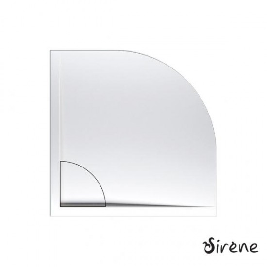 Ντουζιέρα Ημικυκλική Ακρυλική Sirene Flow FQ8080-300 80x80x5cm Λευκή Ντουζιέρα Ημικυκλική Ακρυλική Sirene Flow FQ8080-300 80x80x5cm Λευκή