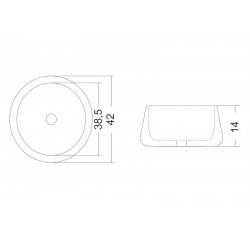 Μαρμάρινος Νιπτήρας Επιτραπέζιος Φ42cm Fossil Opus Marble DR42-300 Carrara Nuovo Μαρμάρινος Νιπτήρας Επιτραπέζιος Φ42cm Fossil Opus Marble DR42-300 Carrara Nuovo