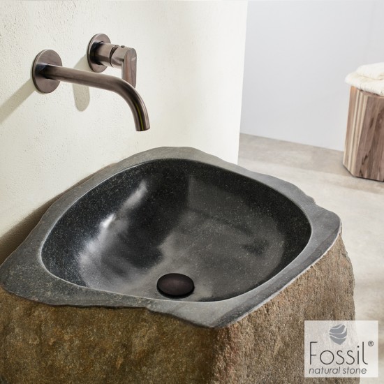 Νιπτήρας Μπάνιου Δαπέδου Πορσελάνης Fossil Vero RP90 Riverstone Φ40-75 Πέτρινος Νιπτήρας Μπάνιου Δαπέδου Πορσελάνης Fossil Vero RP90 Riverstone Φ40-75 Πέτρινος