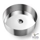 Voss Milo V1040-111 Επικαθήμενος Νιπτήρας Inox Brushed Φ40