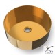 Voss Milo V1040-211 Επικαθήμενος Νιπτήρας Inox Gold Brushed Φ40