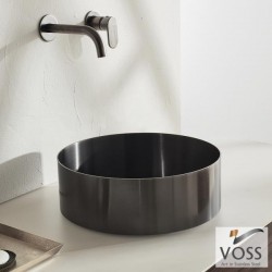 Voss Milo V1033-411 Επικαθήμενος Νιπτήρας Inox Black Brushed Φ33 Voss Milo V1033-411 Επικαθήμενος Νιπτήρας Inox Black Brushed Φ33