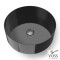 Voss Milo V1040-411 Επικαθήμενος Νιπτήρας Inox Black Brushed Φ40