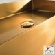 Voss Aldo V1255-211 Επικαθήμενος Νιπτήρας Inox Gold Brushed 55x38