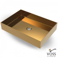 Voss Aldo V1255-211 Επικαθήμενος Νιπτήρας Inox Gold Brushed 55x38 Voss Aldo V1255-211 Επικαθήμενος Νιπτήρας Inox Gold Brushed 55x38