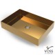 Voss Aldo V1255-211 Επικαθήμενος Νιπτήρας Inox Gold Brushed 55x38