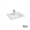 Επικαθήμενος Νιπτήρας Πορσελάνης Bianco Ceramica Flat 46 36060-300 62.5x46.5cm