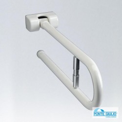 Μπάρα Τοίχου Στήριξης Ανακλινόμενη Με Ενσωματωμένη Χαρτοθήκη Α.Μ.Ε.Α. 80cm Ponte Giulio Paint 4BA-JCS-02 Λευκό 