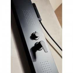 Στήλη Ντουζ Υδρομασάζ Μαύρη Ματ 53100-1 Tema Hotel