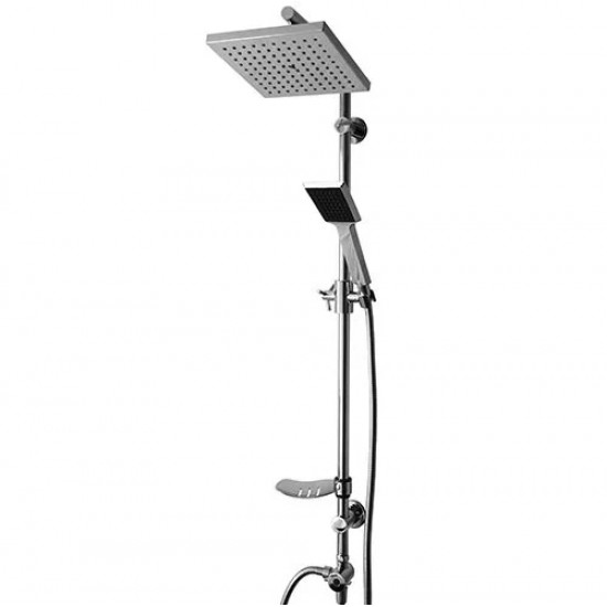 Στήλη Ντους Ορειχάλκινη Tema Rain Plus 53231 Χρωμέ Κυκλική 2 Εξόδων Χωρίς Μπαταρία Στήλη Ντους Ορειχάλκινη Tema Rain Plus 53231 Χρωμέ Κυκλική 2 Εξόδων Χωρίς Μπαταρία
